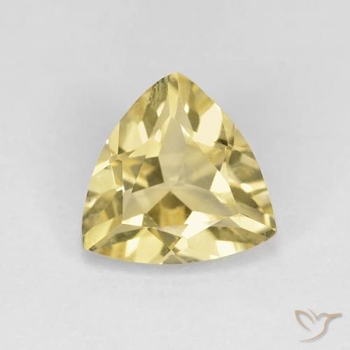 1.34ct Naturel Jaune chaud Béryl, Trillion, VS