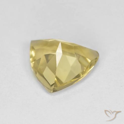 Béryl Jaune miel léger naturelle Trillion, 1.40 ct, VS
