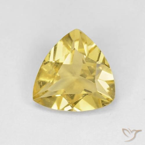 1.33ct Naturel Jaune terreux Béryl, Trillion, VS