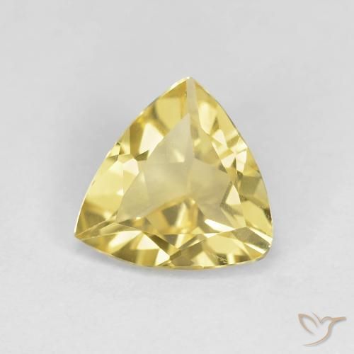 1.19ct Naturel Jaune clair Béryl, Trillion, VS