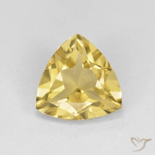 1.50ct Naturel Jaune clair Béryl, Trillion, VS