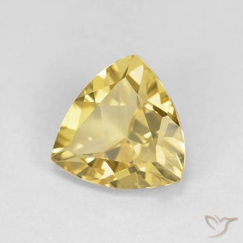 Béryl Jaune clair naturelle Trillion, 1.50 ct, VS