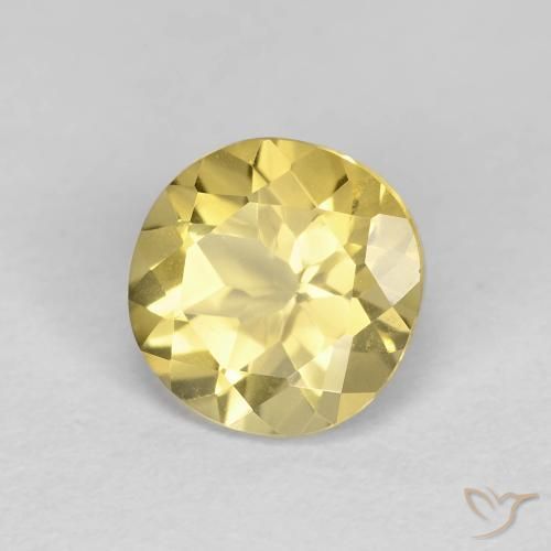 Béryl Jaune doré léger naturelle Tour, 1.31 ct, VVS