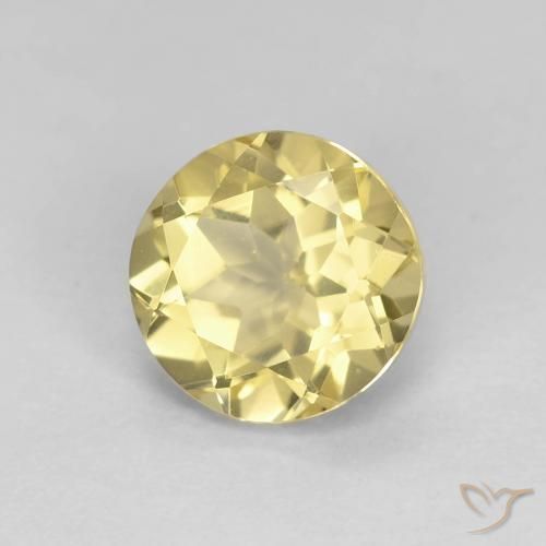 Béryl Jaune doré léger naturelle Tour, 1.46 ct, VVS
