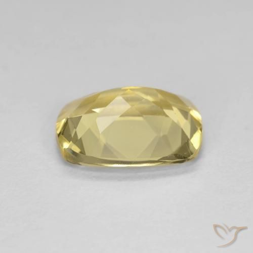 Béryl Jaune Dijon très clair naturelle Coussin, 1.59 ct, VVS