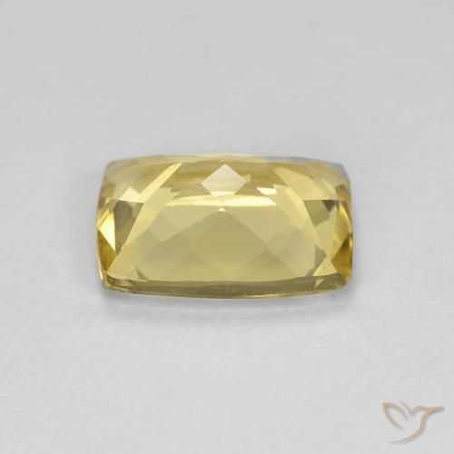 Béryl Jaune doré léger naturelle Coussin, 1.84 ct, VVS