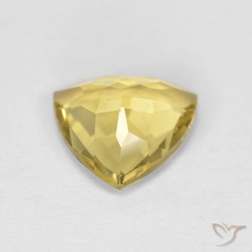 Béryl Doré léger naturelle Trillion, 1.72 ct, VVS