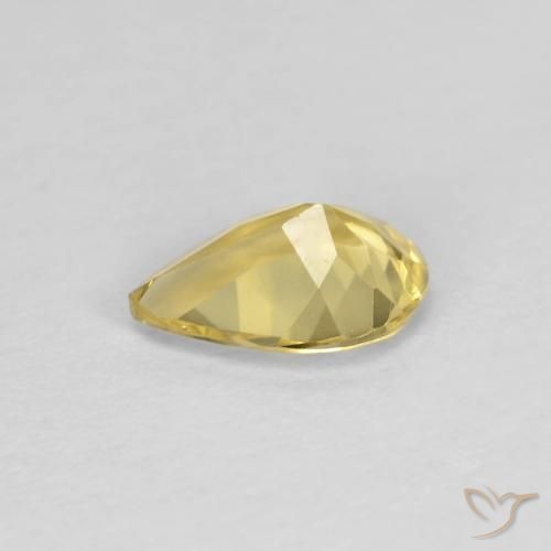 Béryl Doré léger naturelle En forme de poire, 0.81 ct, VVS