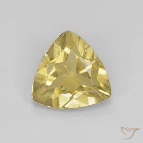 1.50ct Naturel Jaune chaud Béryl, Trillion, VS