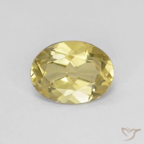 1.33ct Naturel Jaune doré léger Béryl, ovale, VS