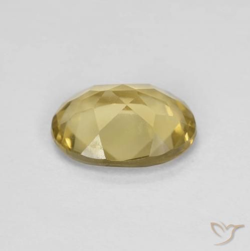 Béryl Jaune doré naturelle ovale, 1.49 ct, VS