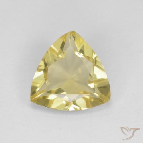 1.20ct Naturel Jaune clair Béryl, Trillion, VVS-VS