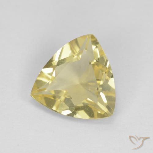 Béryl Jaune clair naturelle Trillion, 1.20 ct, VVS-VS