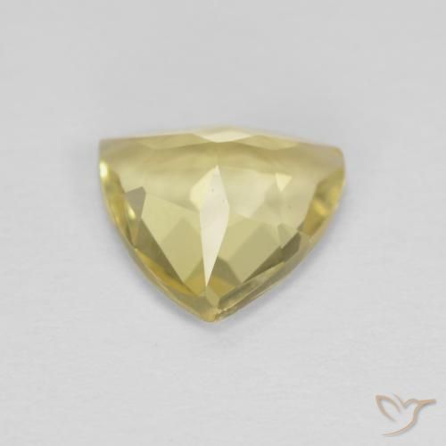 Béryl Jaune clair naturelle Trillion, 1.20 ct, VVS-VS