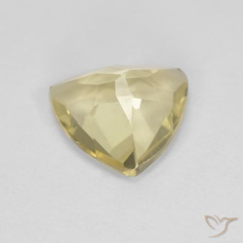Béryl Jaune verdâtre naturelle Trillion, 1.31 ct, VVS-VS