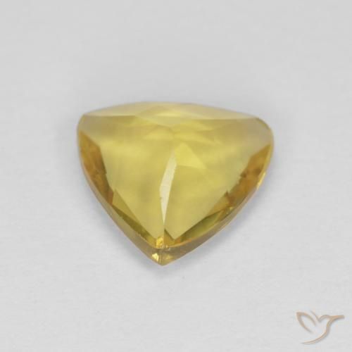 Béryl Jaune royal naturelle Trillion, 0.85 ct, VVS-VS