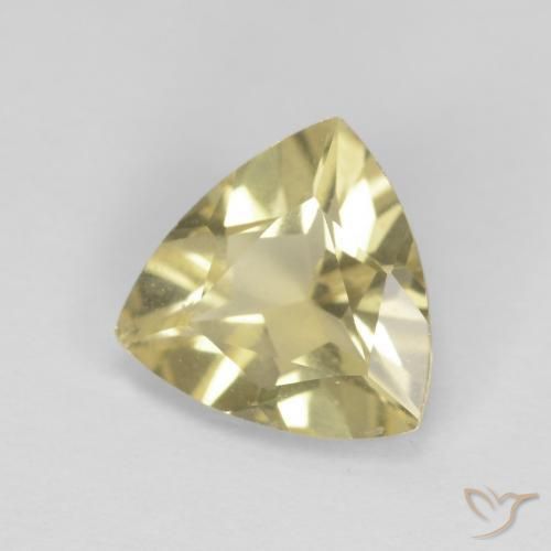 Béryl Jaune clair naturelle Trillion, 1.30 ct, VVS-VS