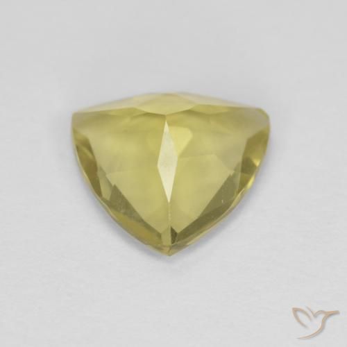 Béryl Jaune moyen naturelle Trillion, 1.25 ct, VVS-VS