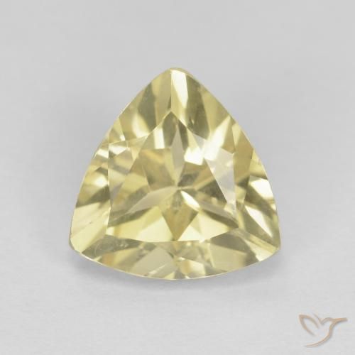 Béryl Medium Light-Yellow naturelle Trillion, 1.62 ct, VVS-VS