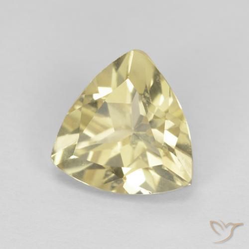Béryl Medium Light-Yellow naturelle Trillion, 1.62 ct, VVS-VS