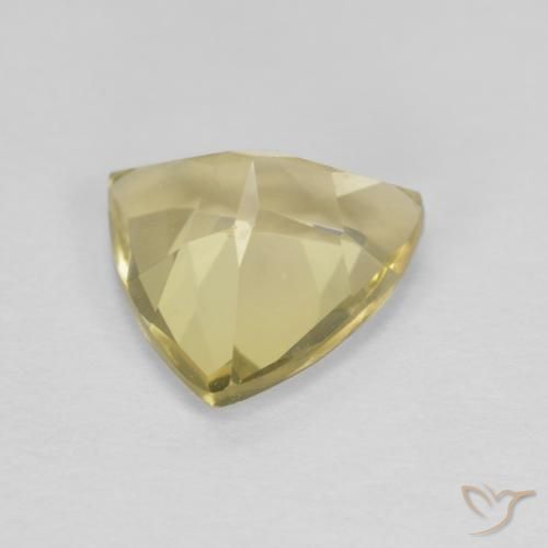 Béryl Medium Light-Yellow naturelle Trillion, 1.62 ct, VVS-VS