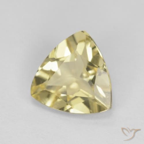 Béryl Medium Light-Yellow naturelle Trillion, 1.39 ct, VVS-VS