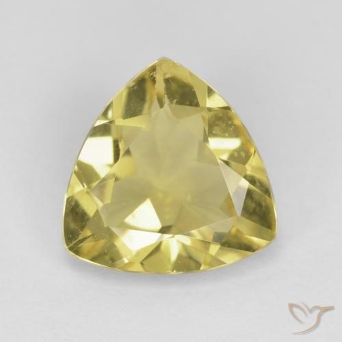 Béryl Doré léger naturelle Trillion, 1.73 ct, VVS-VS