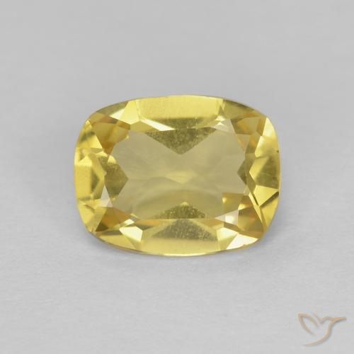 1.16ct Naturel Bourdon jaune Béryl, Coussin, VVS