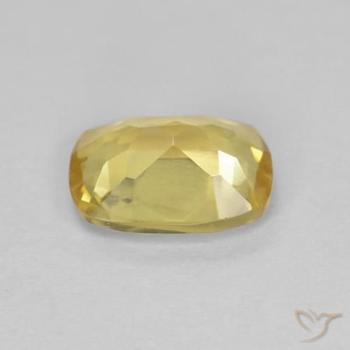 Béryl Bourdon jaune naturelle Coussin, 1.16 ct, VVS