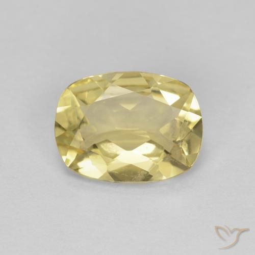 1.12ct Naturel Jaune chaud Béryl, Coussin, VVS