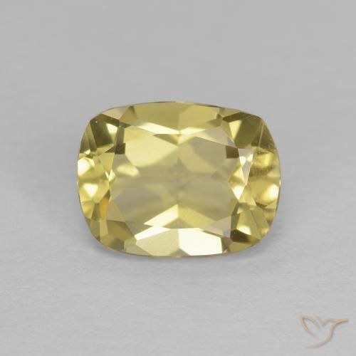 1.22ct Naturel Jaune clair Béryl, Coussin, VVS