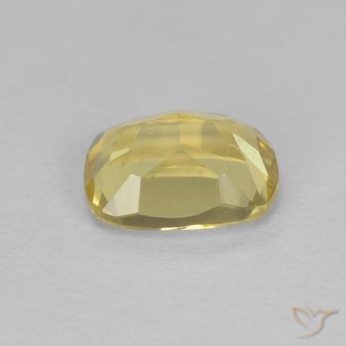 Béryl Jaune clair naturelle Coussin, 1.22 ct, VVS