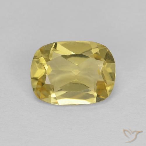 1.06ct Naturel Jaune doré léger Béryl, Coussin, VVS