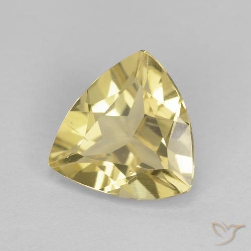 Béryl Jaune clair naturelle Trillion, 1.34 ct, VVS