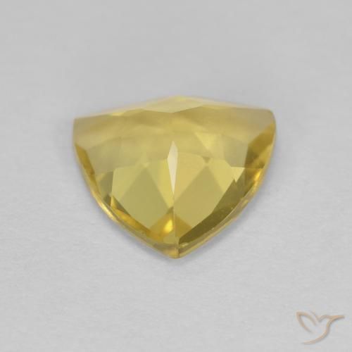 Béryl Jaune moyen naturelle Trillion, 1.18 ct, VVS