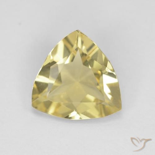 1.09ct Naturel Jaune terreux Béryl, Trillion, VVS