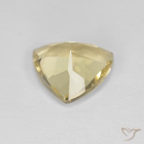 Béryl Jaune pâle naturelle Trillion, 1.83 ct, VVS