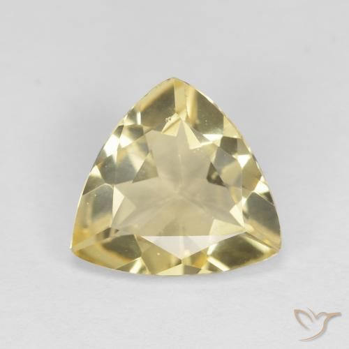 1.59ct Naturel Jaune Toscane Béryl, Trillion, VVS