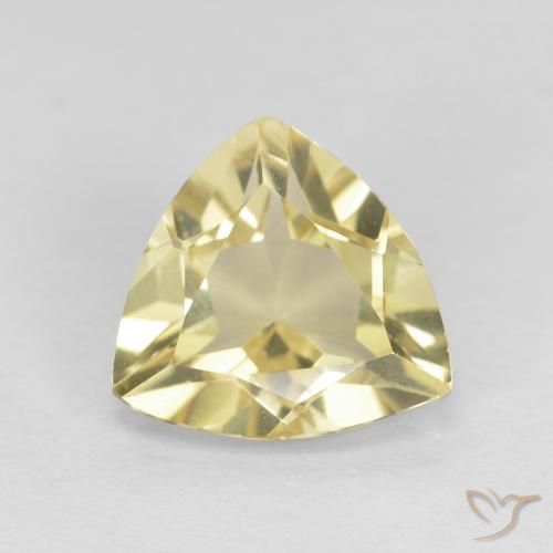 1.45ct Naturel Jaune Dijon très clair Béryl, Trillion, VVS