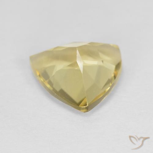 Béryl Jaune Dijon très clair naturelle Trillion, 1.45 ct, VVS