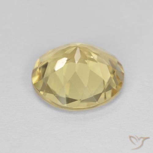 Béryl Jaune terreux léger naturelle Tour, 1.98 ct, VVS-VS
