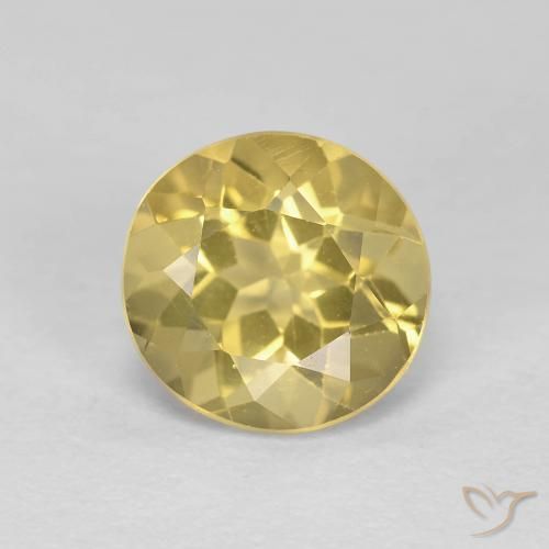 1.93ct Naturel Jaune riche Béryl, Tour, VS