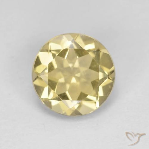1.74ct Naturel Jaune terreux Béryl, Tour, VS