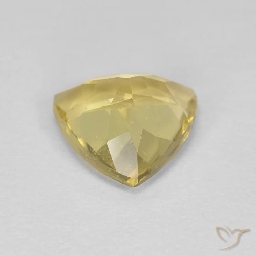 Béryl Jaune clair naturelle Trillion, 2.12 ct, VS