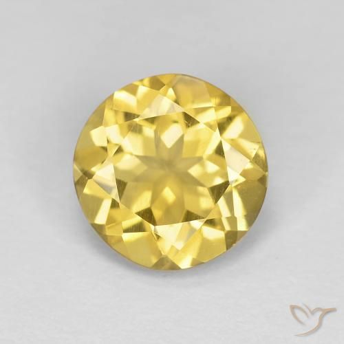 1.59ct Naturel Jaune miel Béryl, Tour, VS