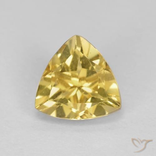 1.59ct Naturel Jaune clair Béryl, Trillion, VS