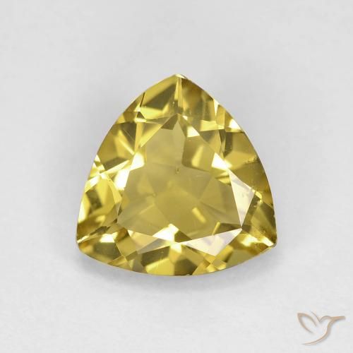 1.88ct Naturel Jaune automnal Béryl, Trillion, VS