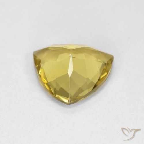 Béryl Jaune automnal naturelle Trillion, 1.88 ct, VS