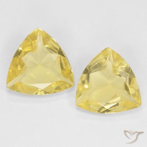 2.16ctw Naturel Jaune moyen Béryl, Trillion, VVS