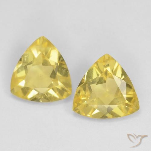 1.52ctw Naturel Jaune clair Béryl, Trillion, VS